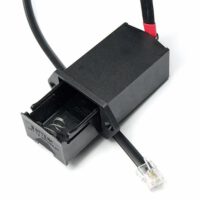 konfektioniertes Kabel mit Batteriefach und RJ45 Stecker